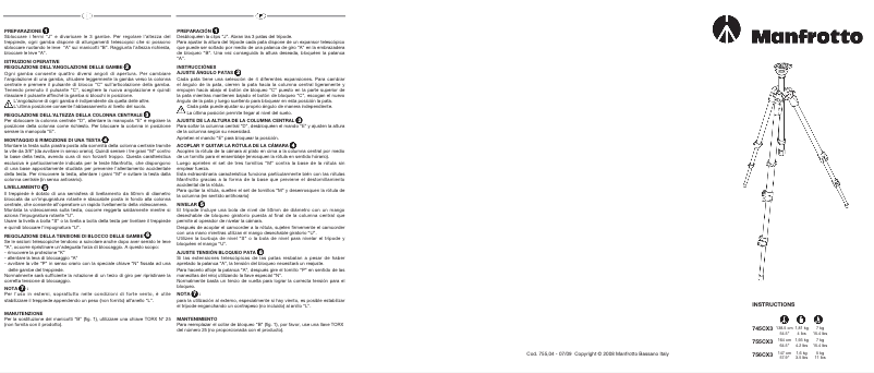 Image de la première page du manuel de l'appareil 755CX3