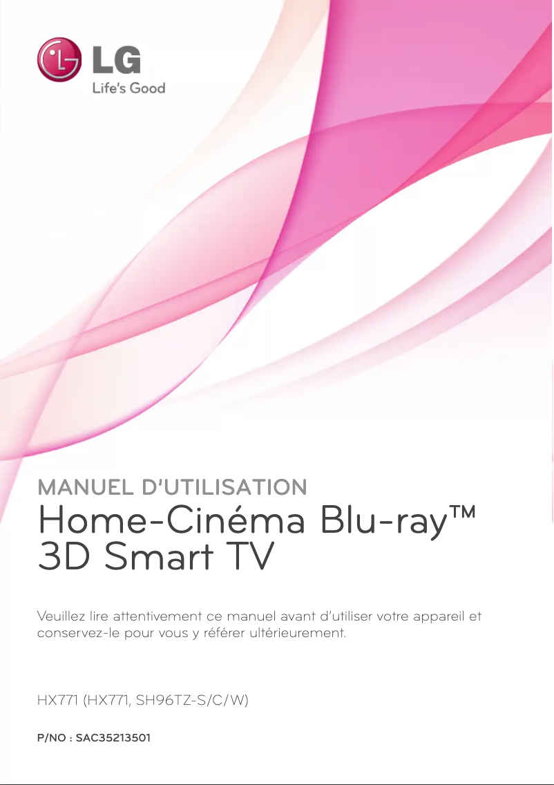 Page n°1 - Manuel utilisateur LG HX771