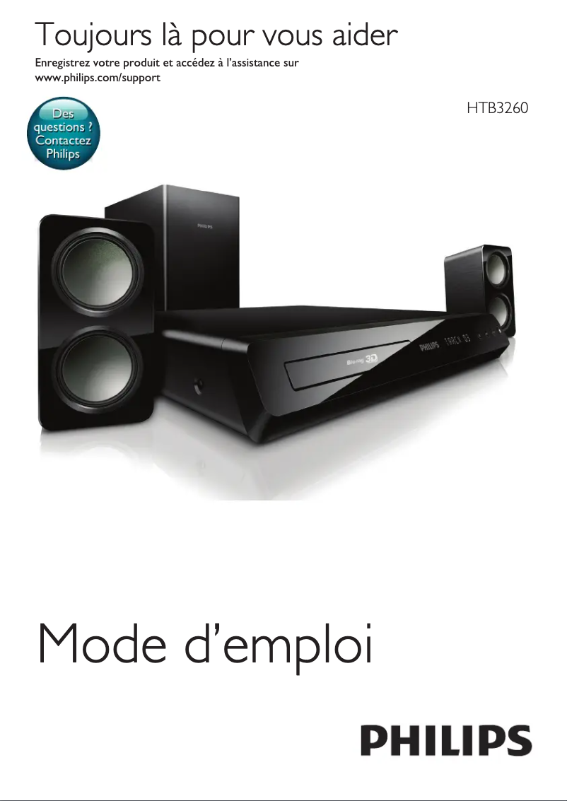 Page n°1 - Manuel utilisateur Philips HTB3260