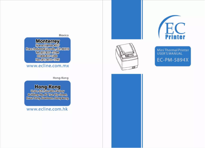 Page 1 de la notice Manuel utilisateur EC Line EC-PM-5895x