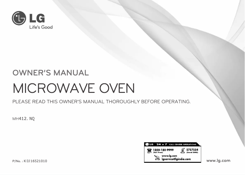 Image de la première page du manuel de l'appareil MH6340PS