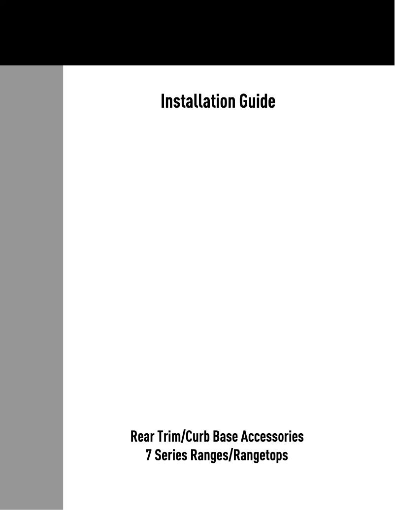 First page image of the manual for VGR73626BBULP