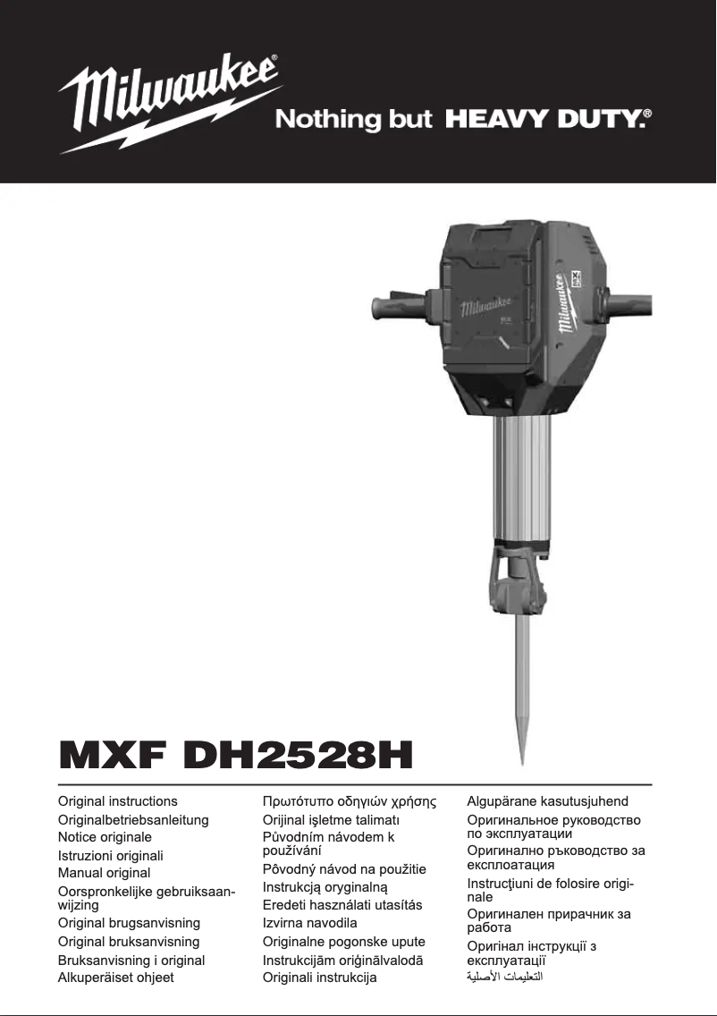 Page n°1 - Manuel utilisateur Milwaukee MXF DH2528H-602 MX