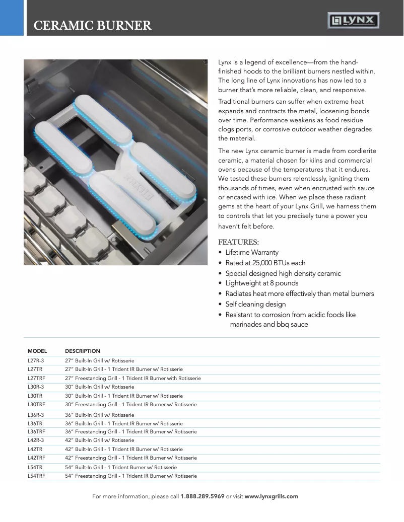Page 1 de la notice Mode d'emploi Lynx Professional L30TRF