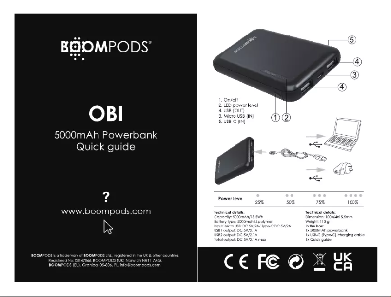 Image de la première page du manuel de l'appareil OBI