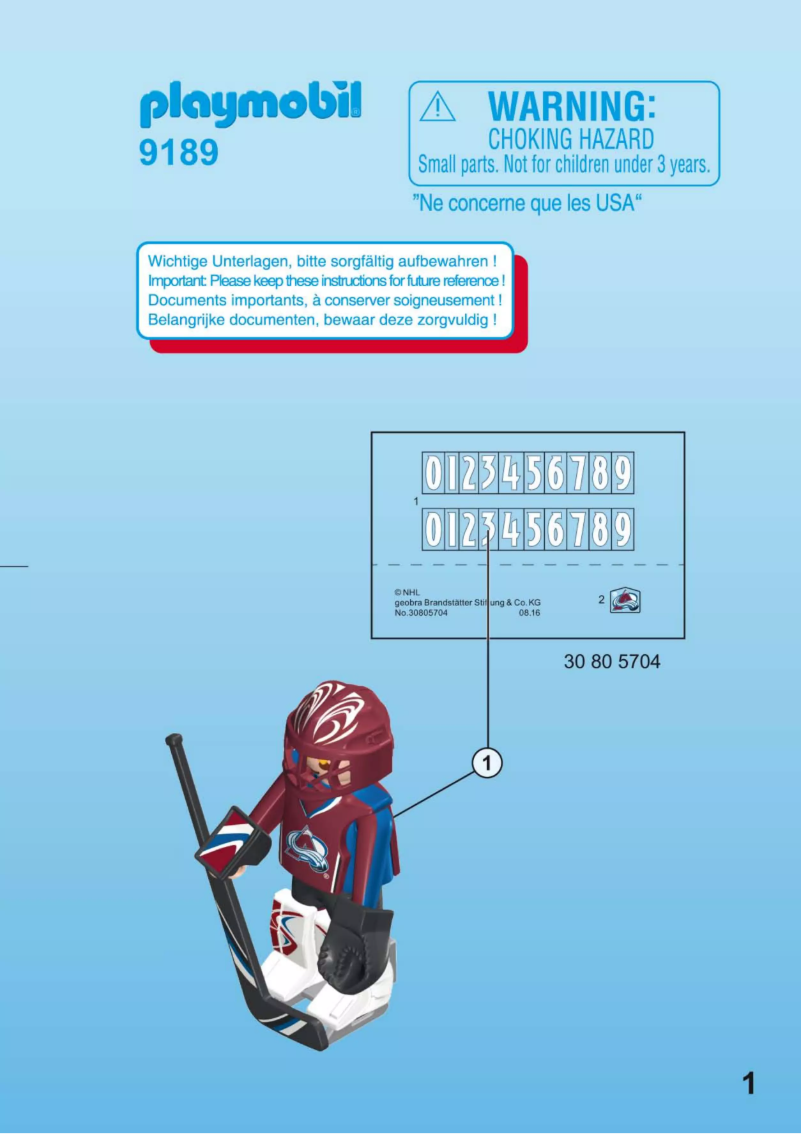 Page n°1 - Manuel utilisateur Playmobil 9189