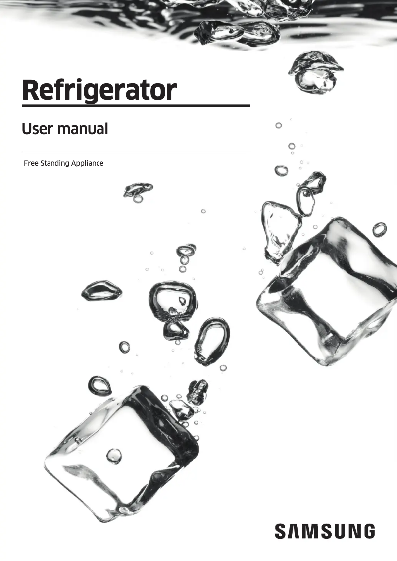 Page 1 de la notice Manuel utilisateur Samsung RS62R50014G