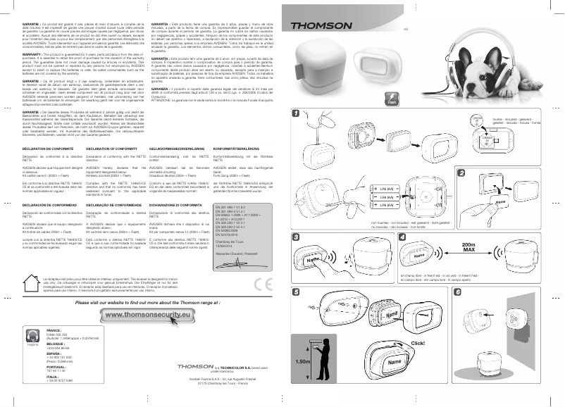 Page n°1 - Manuel utilisateur Thomson 513111