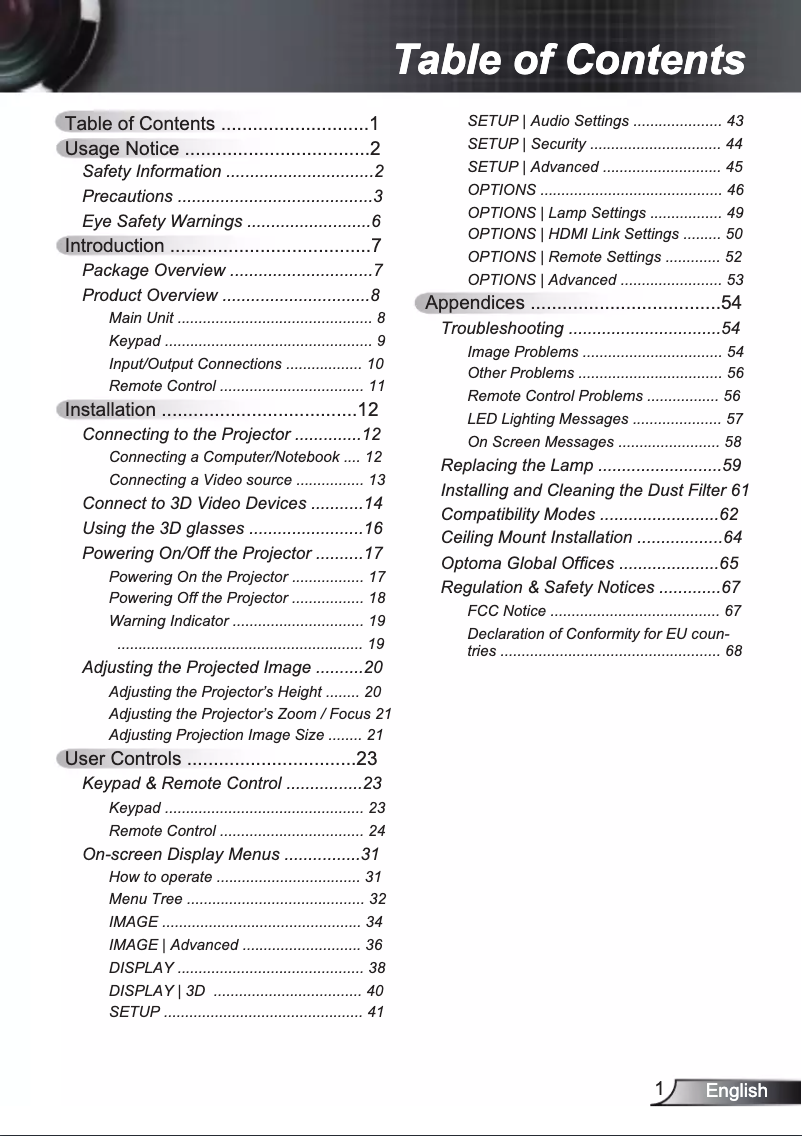 Image de la première page du manuel de l'appareil GT1080