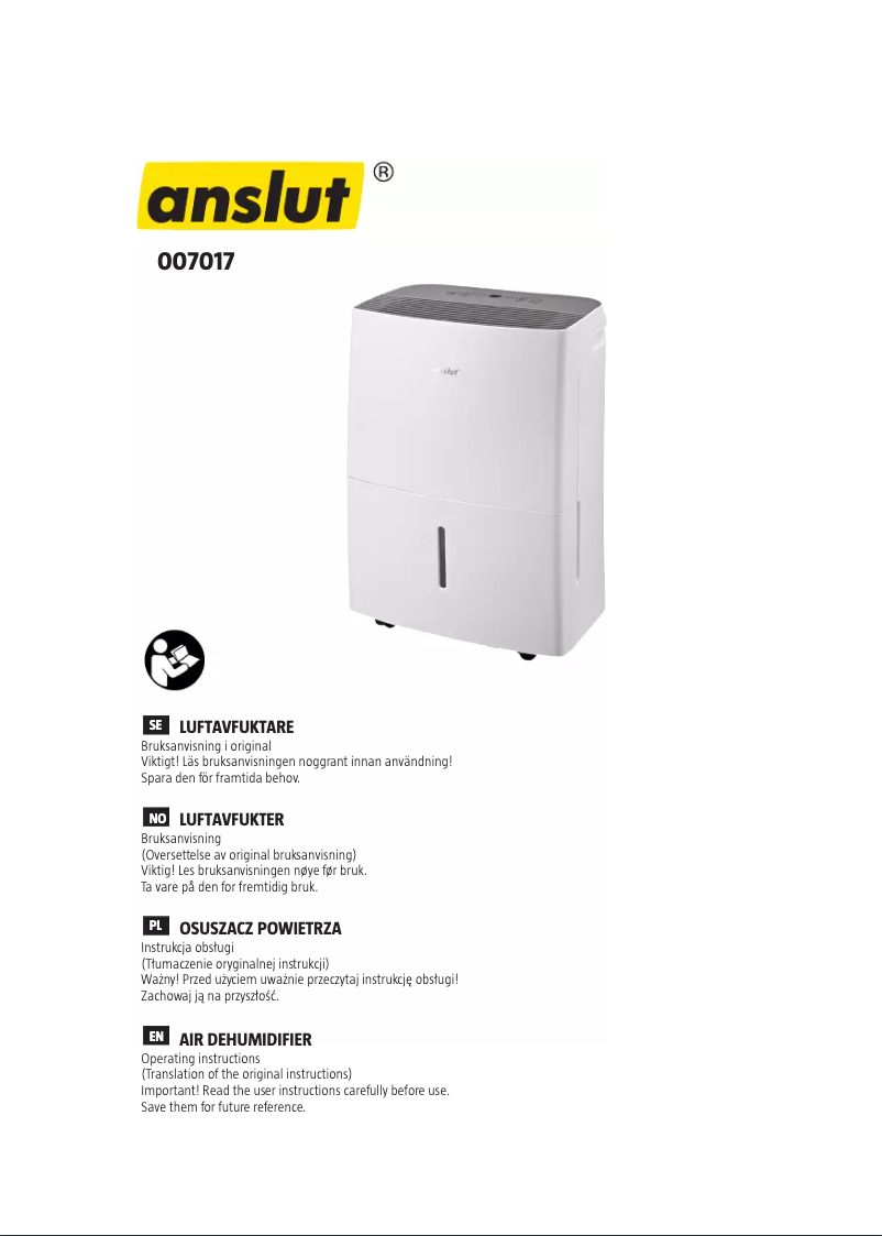 Page 1 de la notice Manuel utilisateur Anslut 007-017