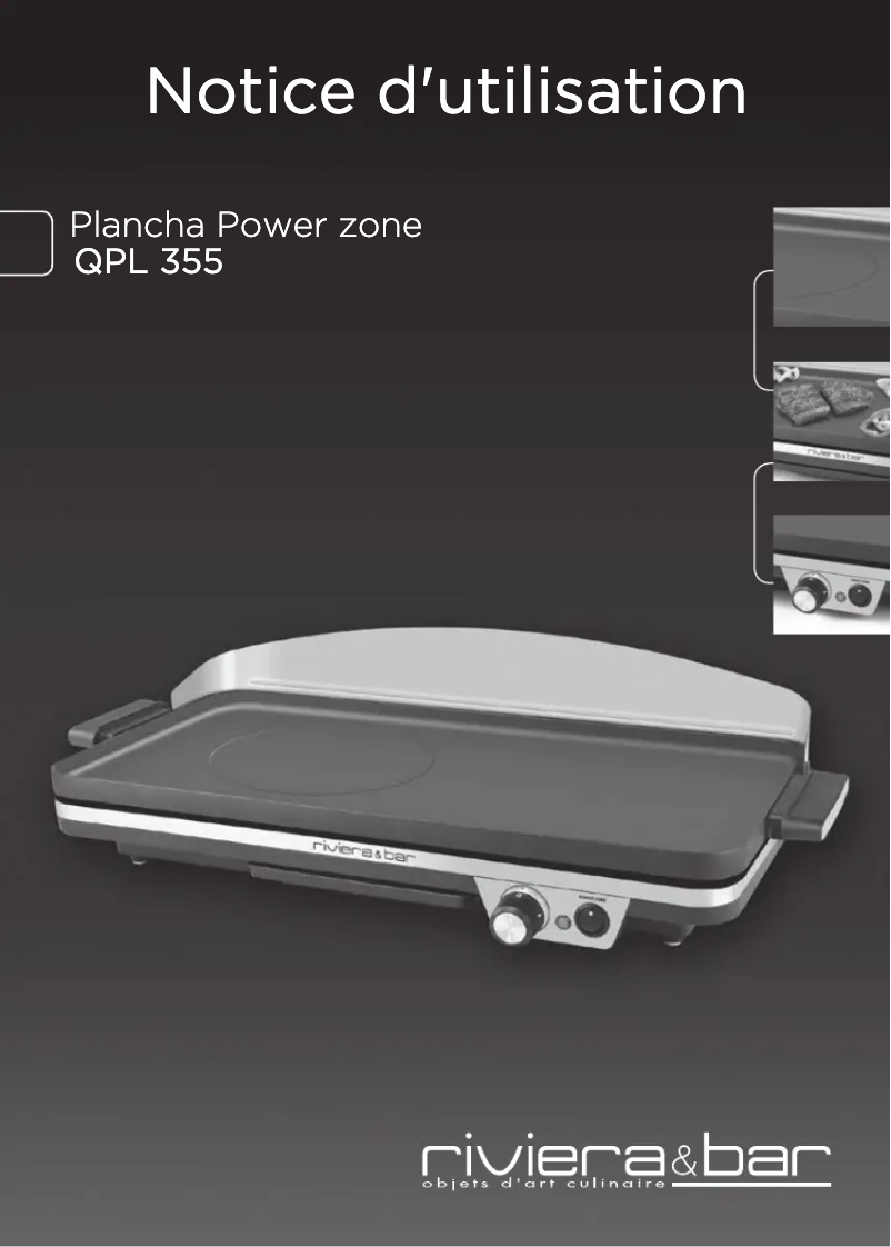 Page n°1 - Manuel utilisateur Riviera & Bar QPL355