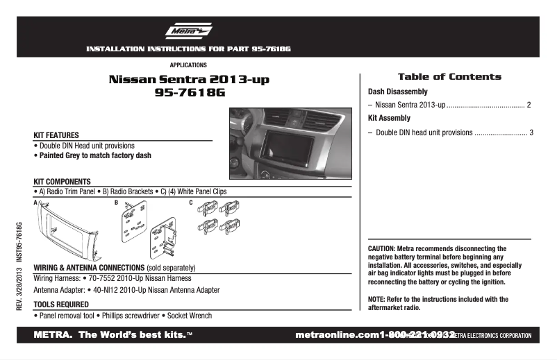 Image de la première page du manuel de l'appareil 95-7618G
