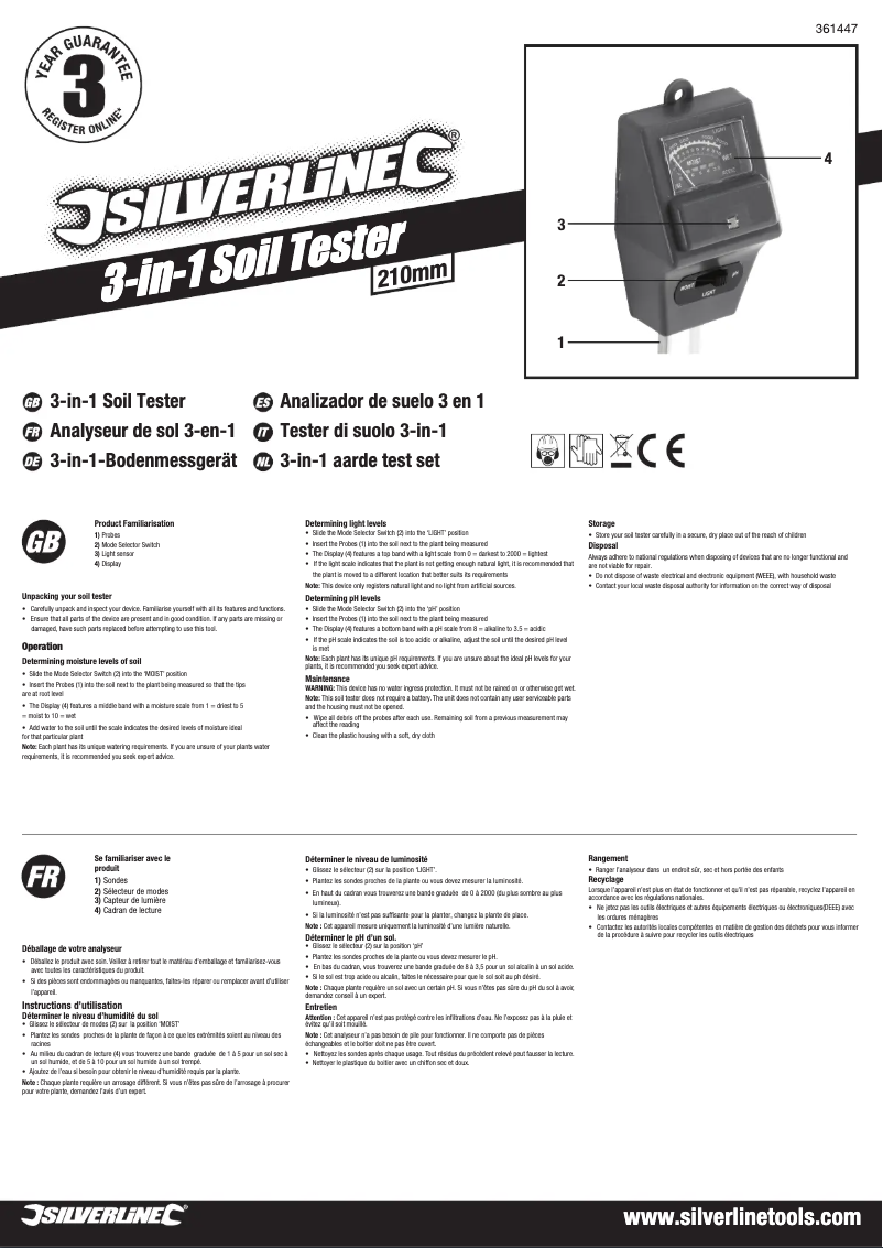 Image de la première page du manuel de l'appareil 361447