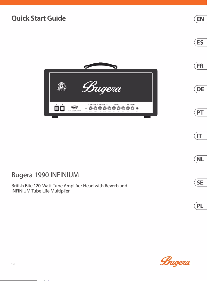 Page n°1 - Guide de démarrage rapide Bugera 1990 Infinium
