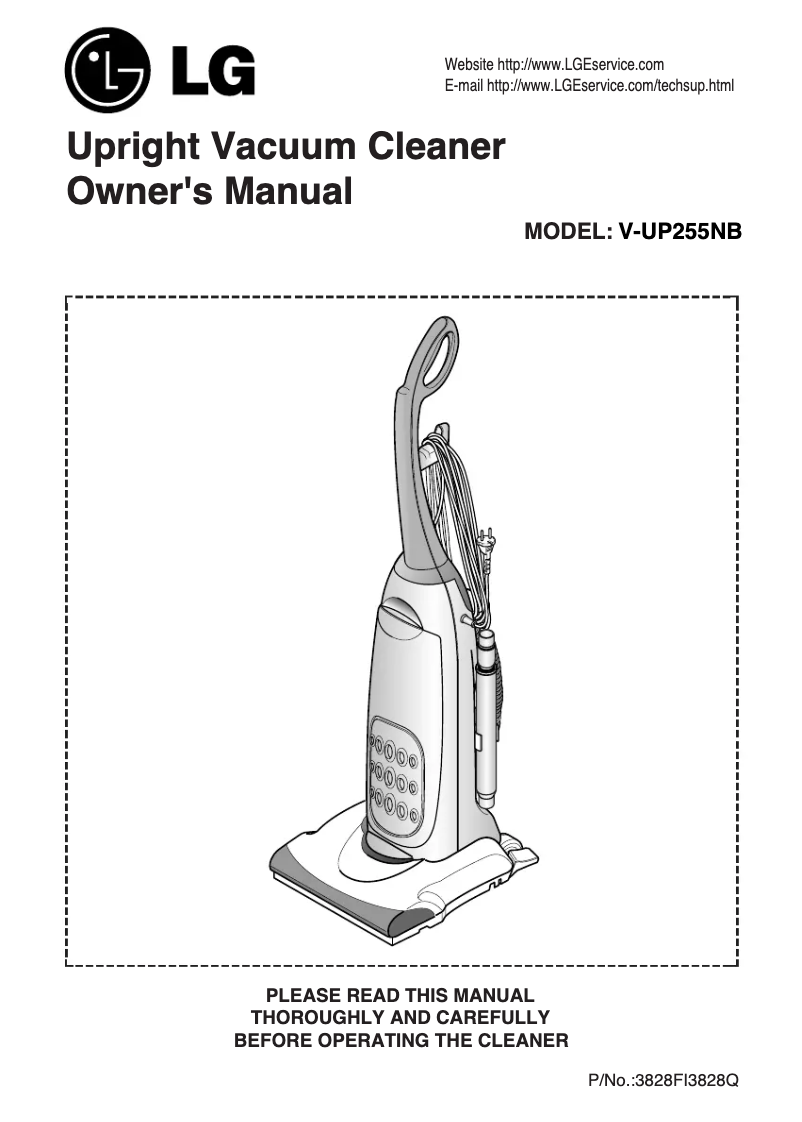 Page n°1 - Manuel utilisateur LG V-UP255NB