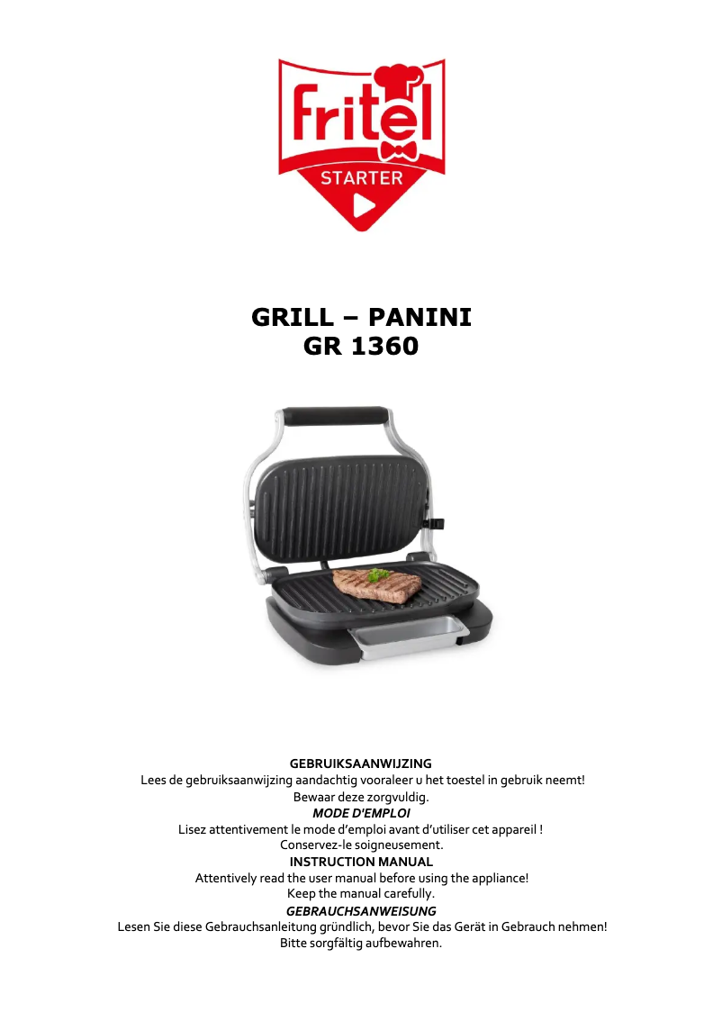 Page 1 de la notice Manuel utilisateur Fritel GR 1360