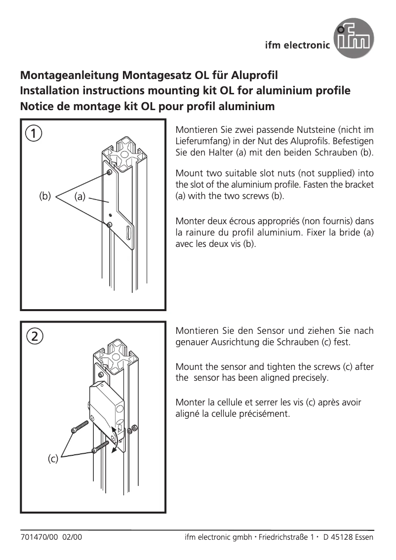 Page 1 de la notice Manuel utilisateur IFM E20882
