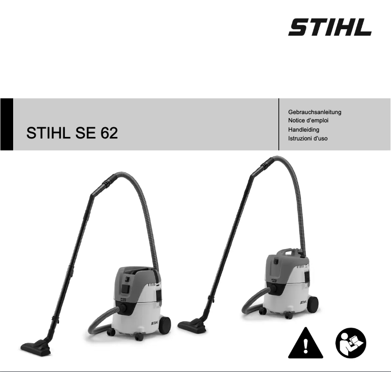 Page 1 de la notice Manuel utilisateur Stihl SE 62