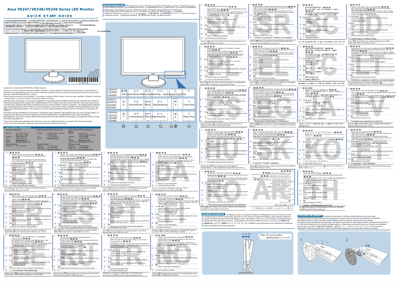 Page n°1 - Manuel utilisateur Asus VE247H