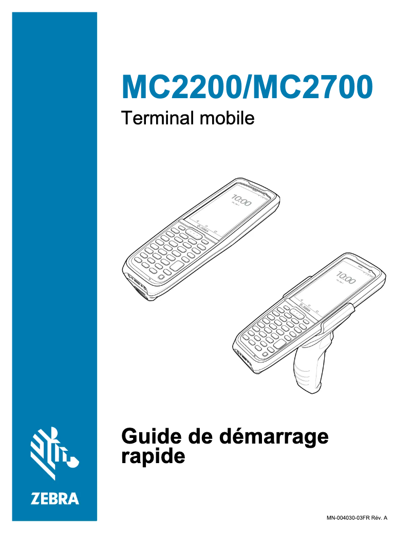 Image de la première page du manuel de l'appareil MC2200
