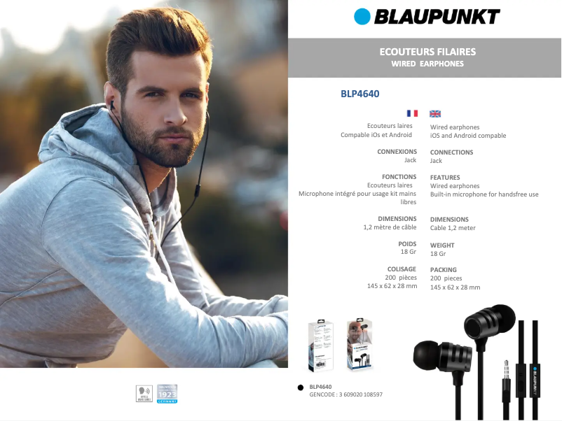 Image de la première page du manuel de l'appareil BLP4640