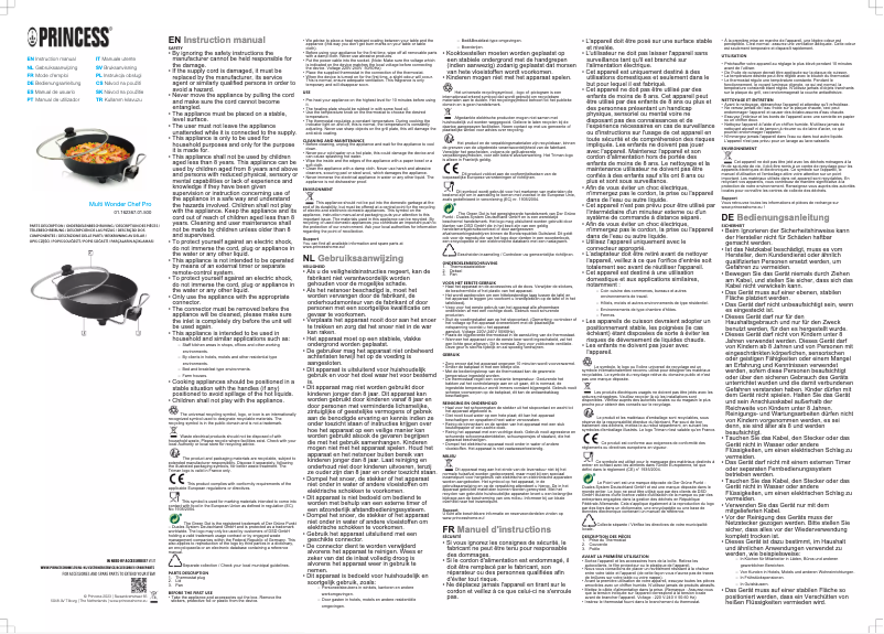 Image de la première page du manuel de l'appareil Classic Multi Wonder Chef Pro 162367
