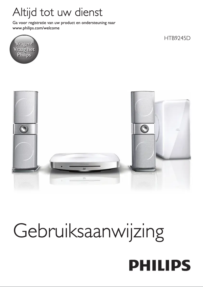 Page 1 de la notice Manuel utilisateur Philips HTB9245