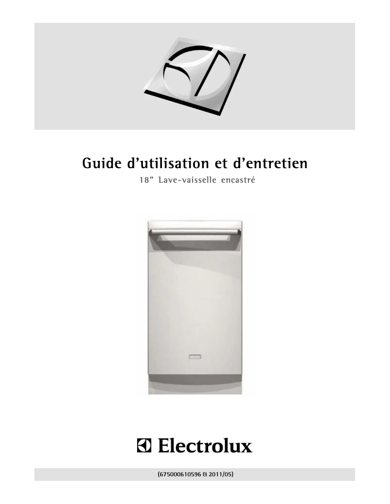 Page n°1 - Manuel utilisateur Electrolux EIDW1805KS