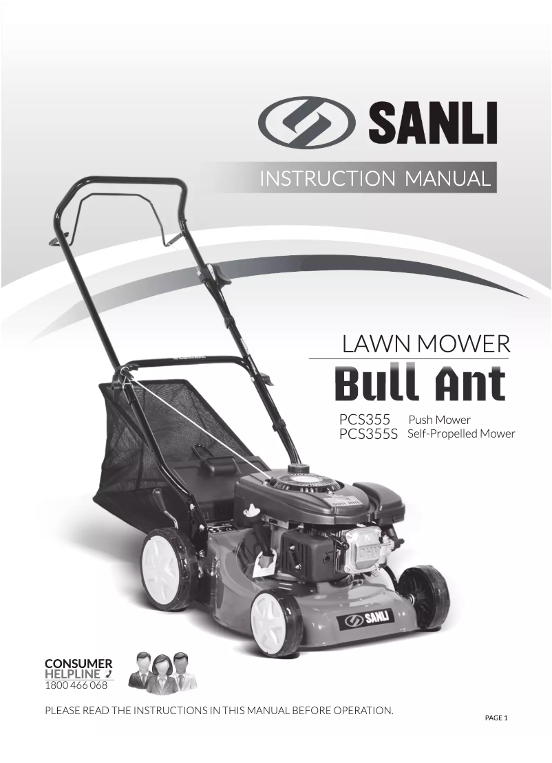 Image de la première page du manuel de l'appareil Bull Ant PCS350S