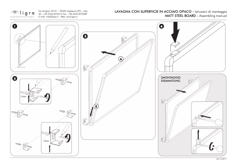 Page n°1 - Manuel utilisateur Ligra 103501M
