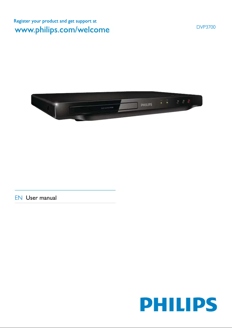 First page image of the manual for DVP3700