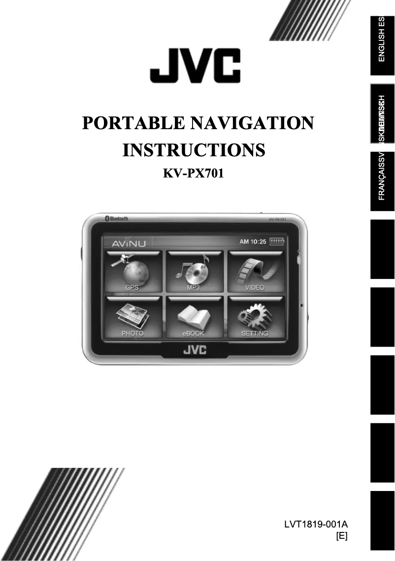 Image de la première page du manuel de l'appareil KV-PX701