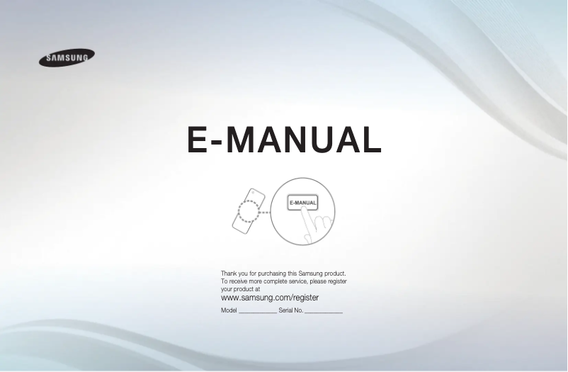 Page n°1 - Manuel utilisateur Samsung UE32D5705RS