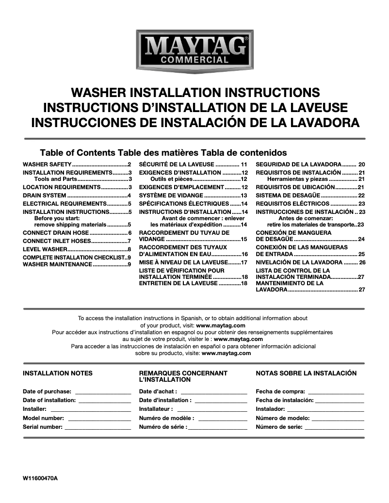 Image de la première page du manuel de l'appareil MVWP586GW