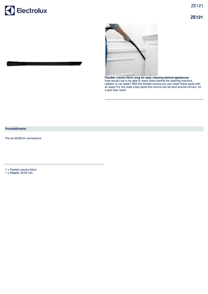 Página 1 del manual Manual de usuario Electrolux ZE121