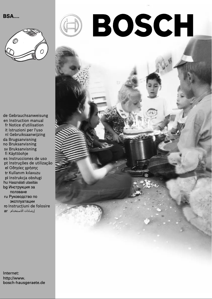 Page n°1 - Manuel utilisateur Bosch BSA 2835