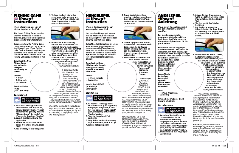 Image de la première page du manuel de l'appareil IPawn Hengelspel