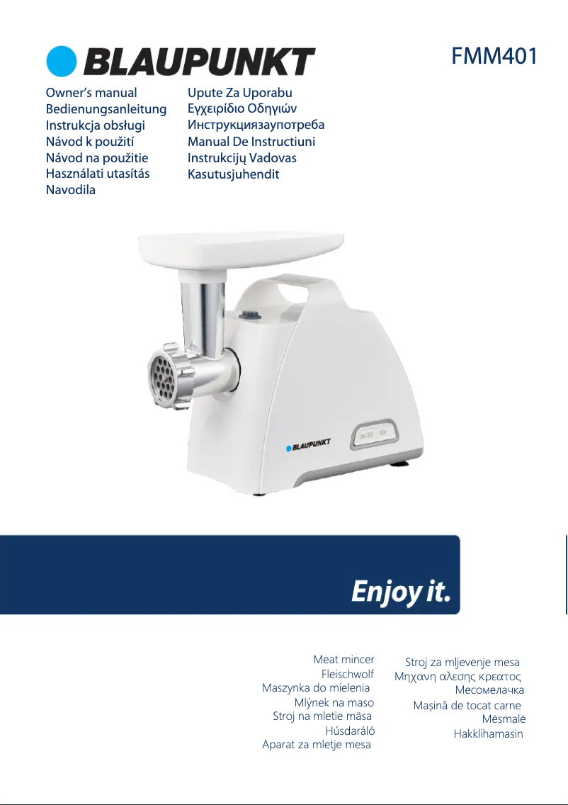 Image de la première page du manuel de l'appareil FMM401