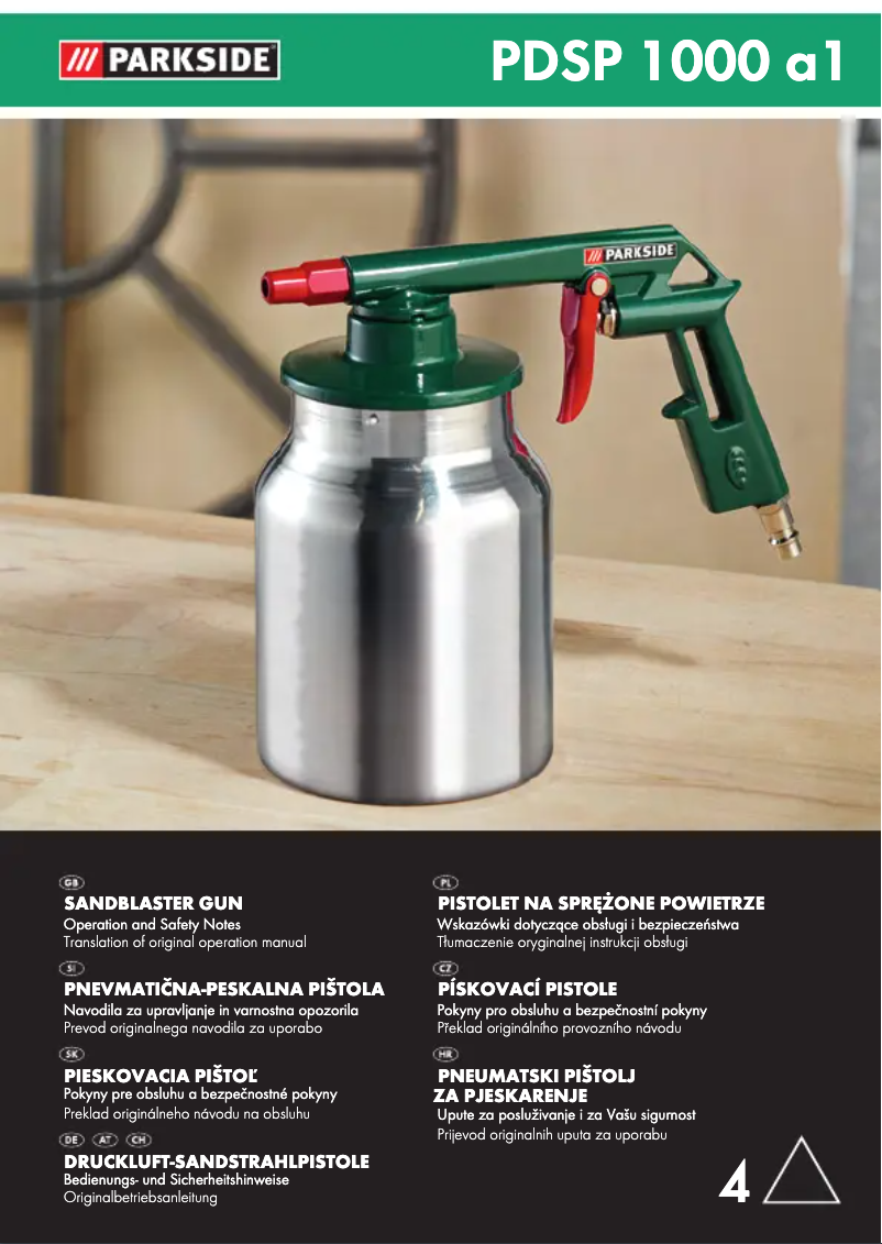 Page n°1 - Manuel utilisateur Parkside PDSP 1000 A1