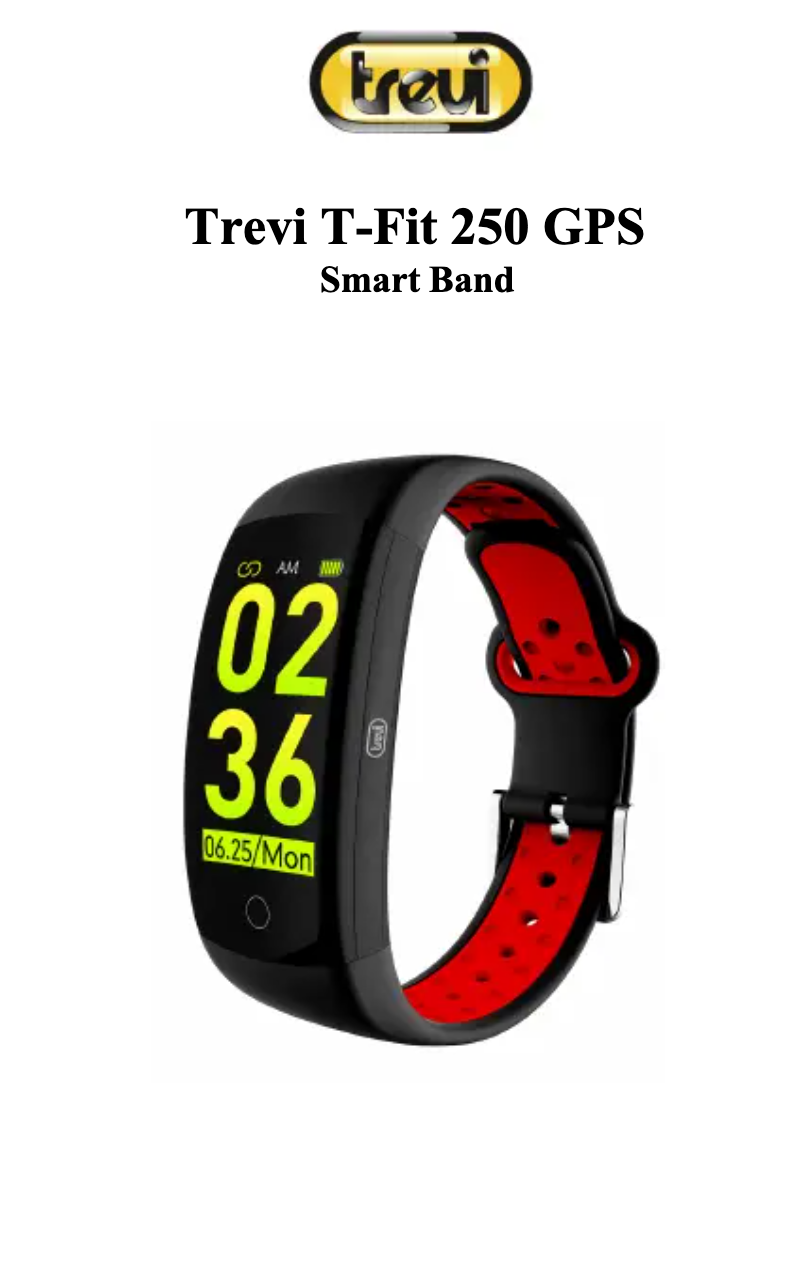 Page 1 de la notice Manuel utilisateur Trevi T-Fit 250 GPS
