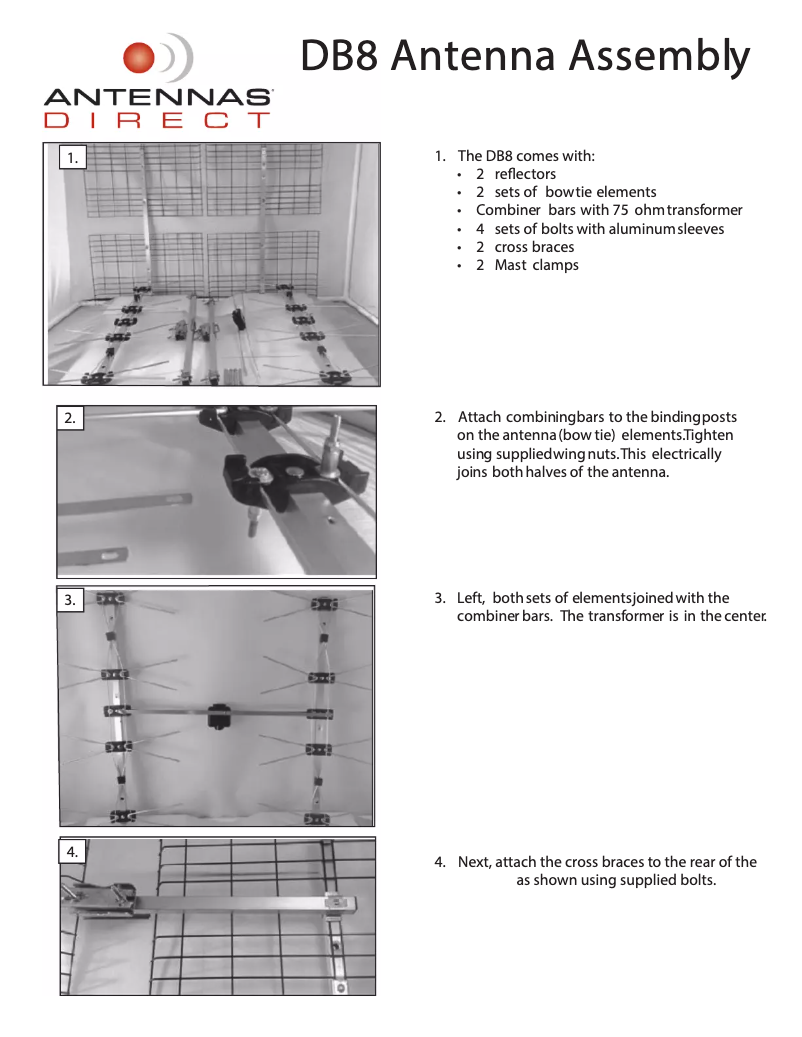 Page 1 of the manual User Manual Antennas Direct DB8