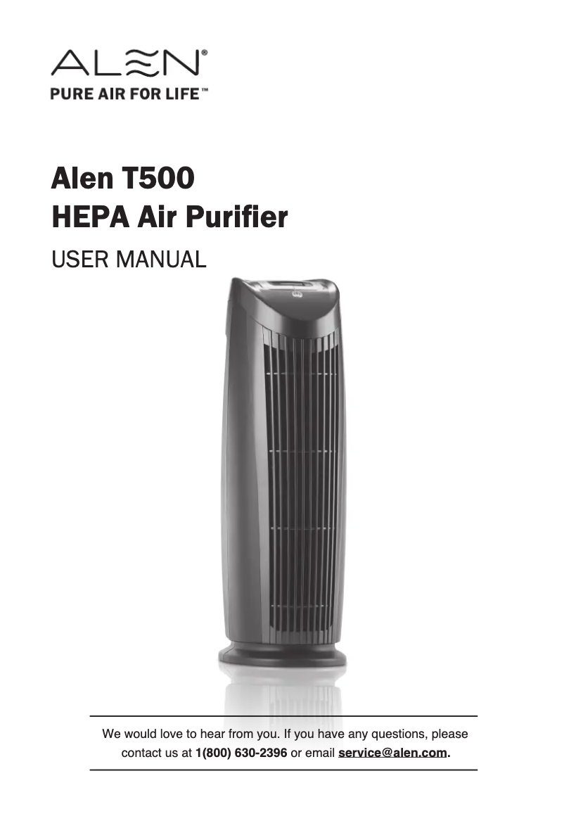 Image de la première page du manuel de l'appareil T500