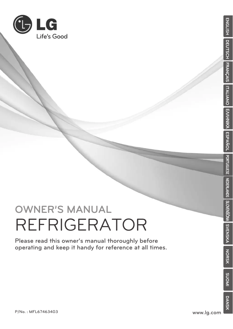 Image de la première page du manuel de l'appareil GL5141SWHW1