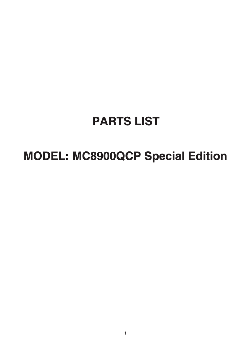 Image de la première page du manuel de l'appareil Horizon Memory Craft 8900QCP Special Edition