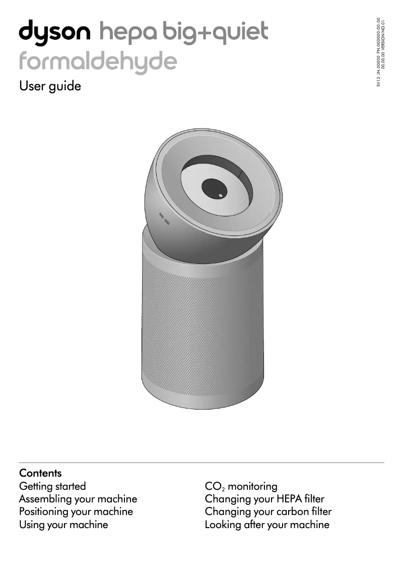 Page n°1 - Manuel utilisateur Dyson HEPA Big+Quiet Formaldehyde