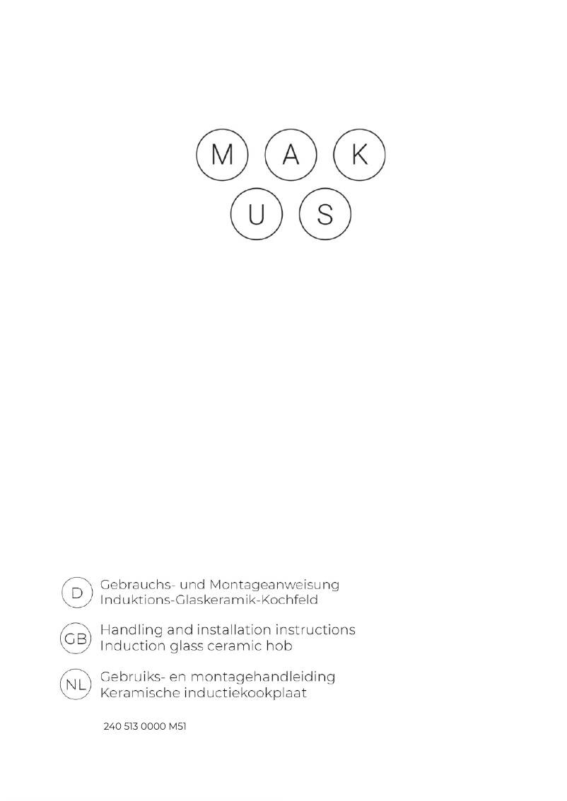 Page 1 de la notice Manuel utilisateur Makus Marble