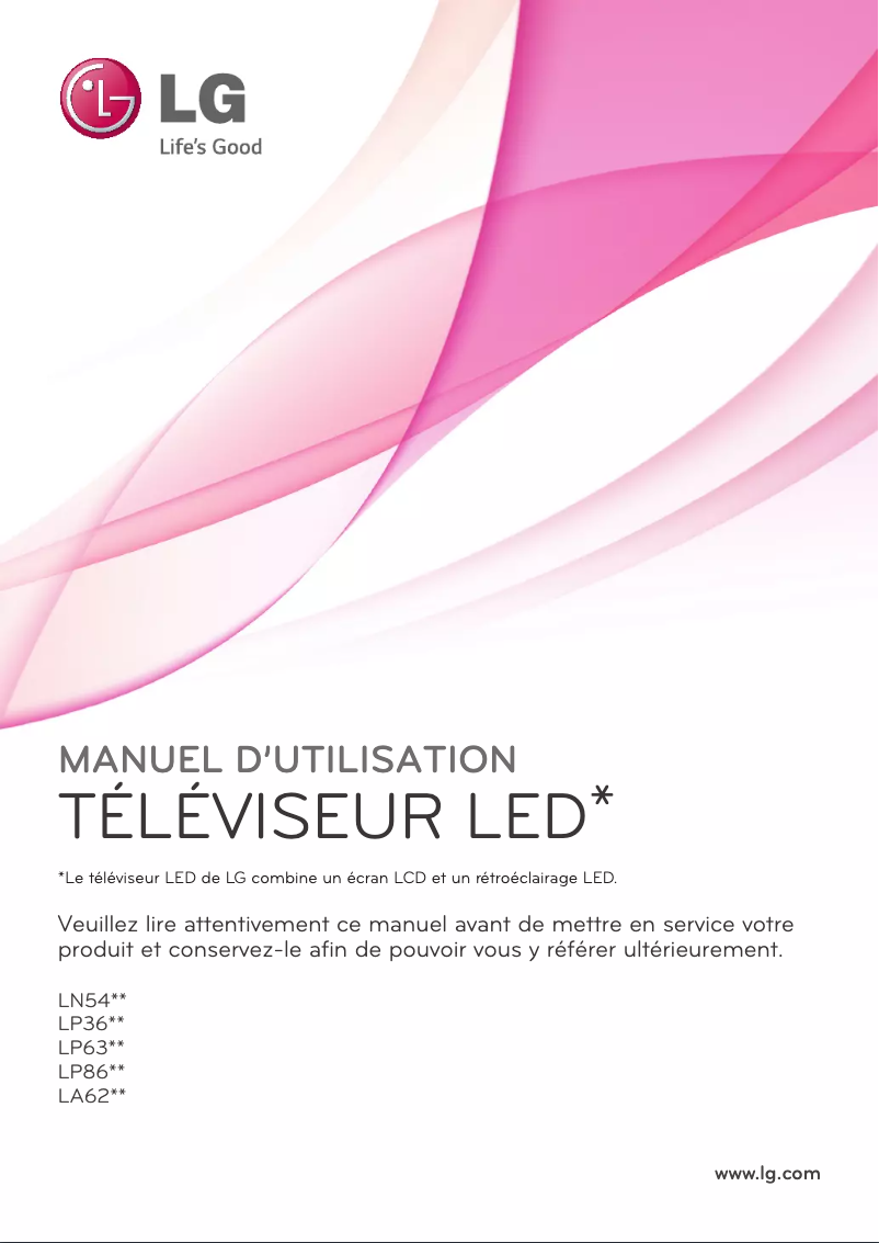 Page n°1 - Manuel utilisateur LG 47LN549E