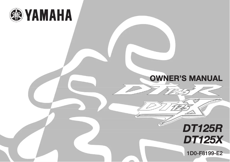 Image de la première page du manuel de l'appareil DT125X (2004)