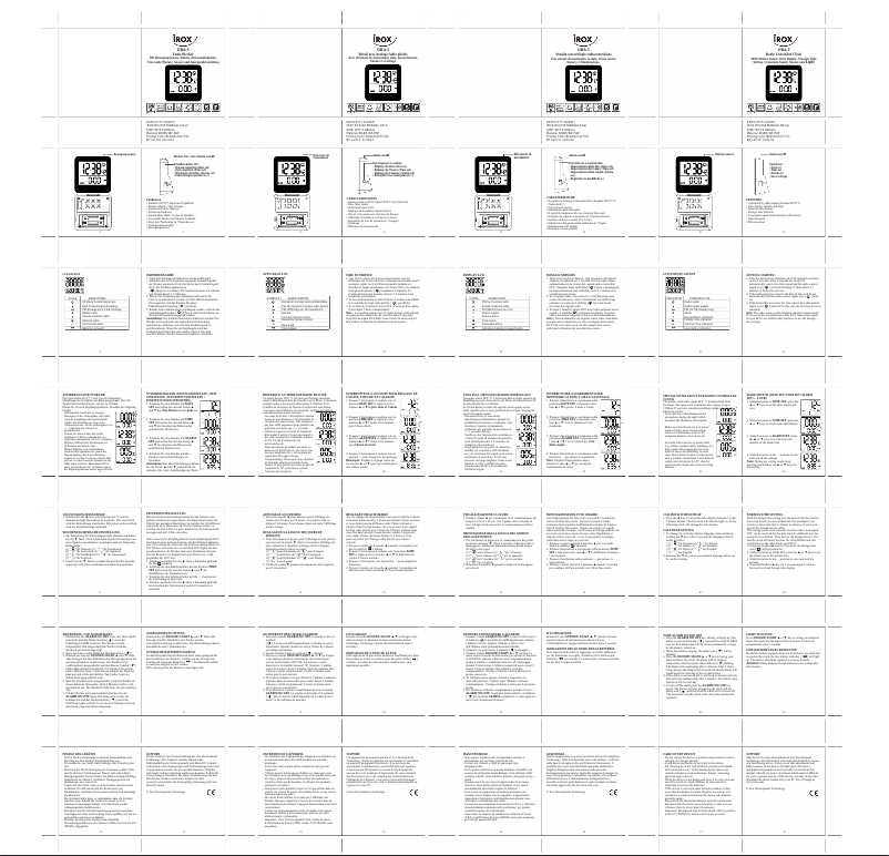Page n°1 - Manuel utilisateur Irox ORA-5
