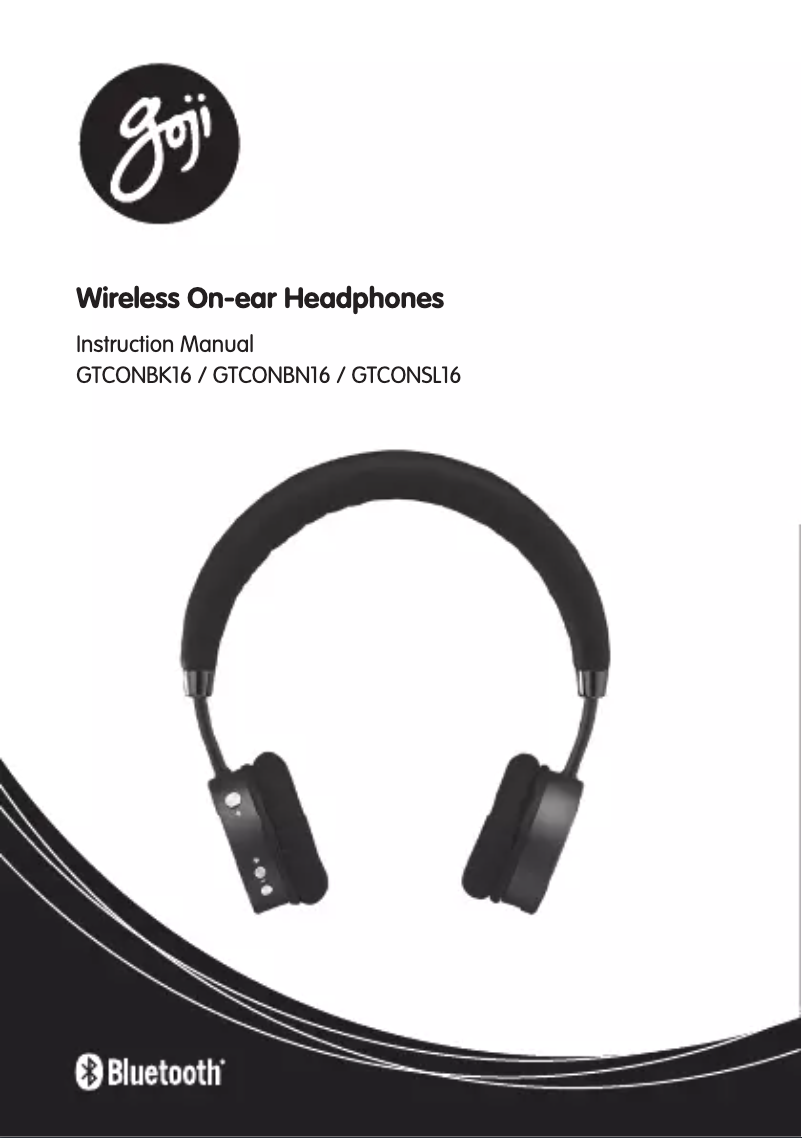 Page 1 de la notice Manuel utilisateur Goji GTCONBK16